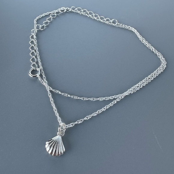 Sterling Silver Petite Sea Shell Necklace - Picture 5 of 10